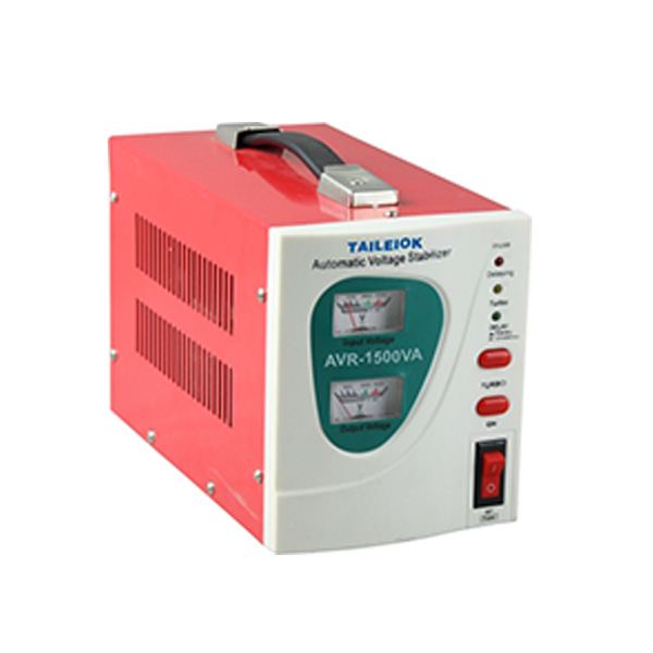 06_AVR-1500VA-01 Relay Voltage Stabilizer LED Meter White