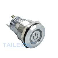 22mm 5 Pin Push Button Switch IP67 5A