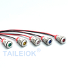 TAILEIOK Factory Selling 8mm Metal Red Green Yellow 12v 24v Flat Head 220v Led Indicator Light Signal Lamp