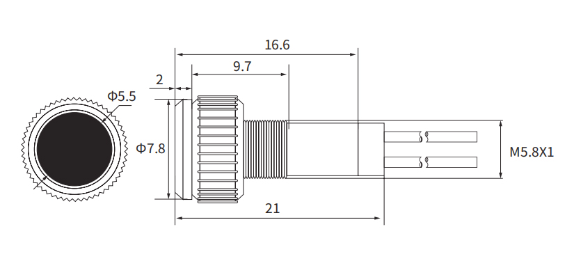 TAILEIOK 6mm Mini Metal Indicator Light